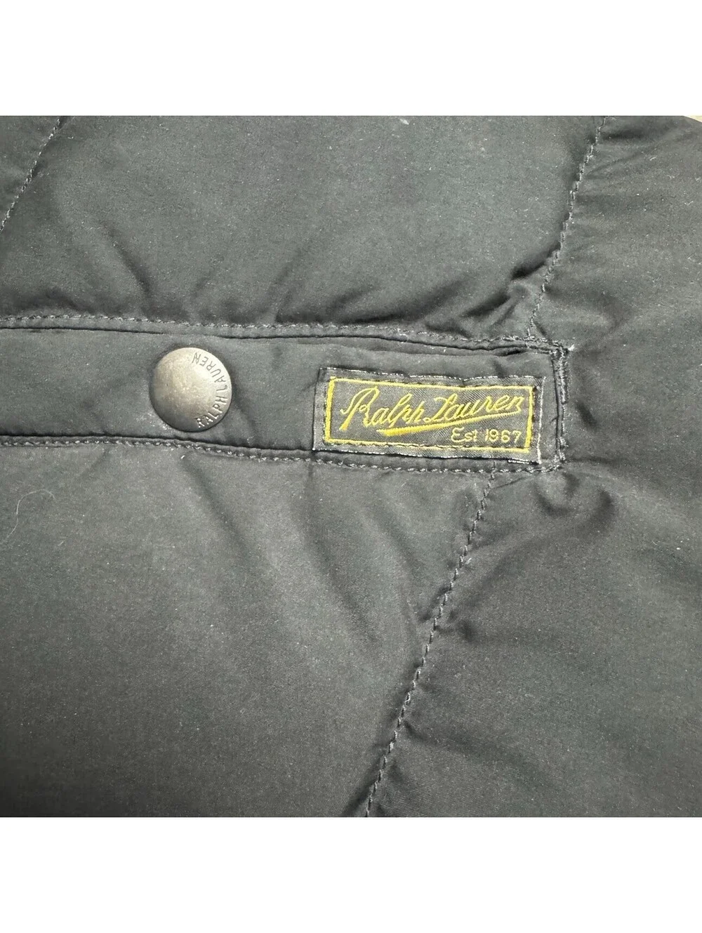 Polo Ralph Lauren Down Puffer Jacket Youth Small 6 Black Hooded Coat